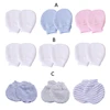 3Pair/set Simple Baby Knit Gloves Newborn Anti-eat Hand Anti-Grab Glove 1