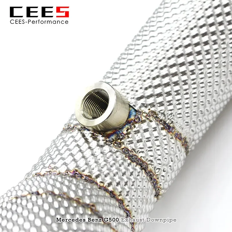 CEES Exhaust Downpipe For Benz G500 G550 G63 W464 4.0T-Stainless Steel Downpipe without catalyst Exhaust Pipe