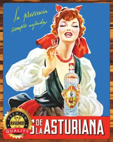 

Редкий металлический знак ANIS De La ASTURIANA