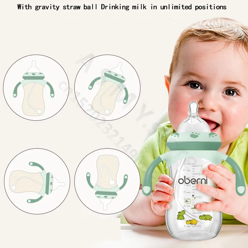Anti-Colic Baby Bottle/Newborn Baby Bottle/270ML 330ML Large Capacity Wide Neck Bottle/Baby Drinking Cup/Baby Milk Bottle 3