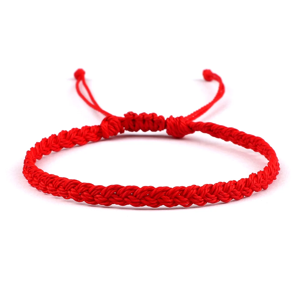 Elegant Handmade Braided Waxed Thread Wristbands - Adjustable Charm Bracelets