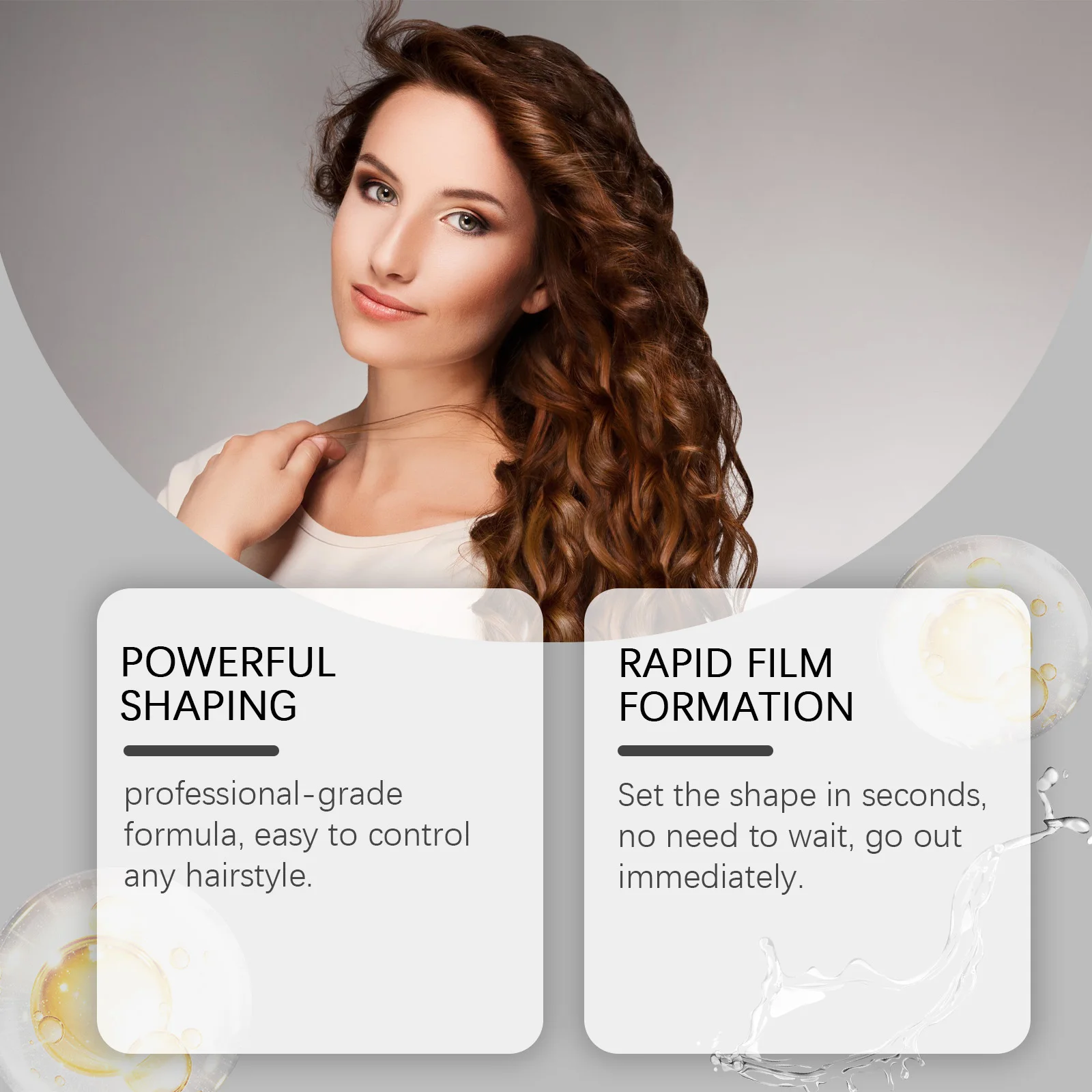 Long Lasting Hair Spray Fiber Styling Holding Thickening Mist Fixing Salon Styling Fluid Spray Travel