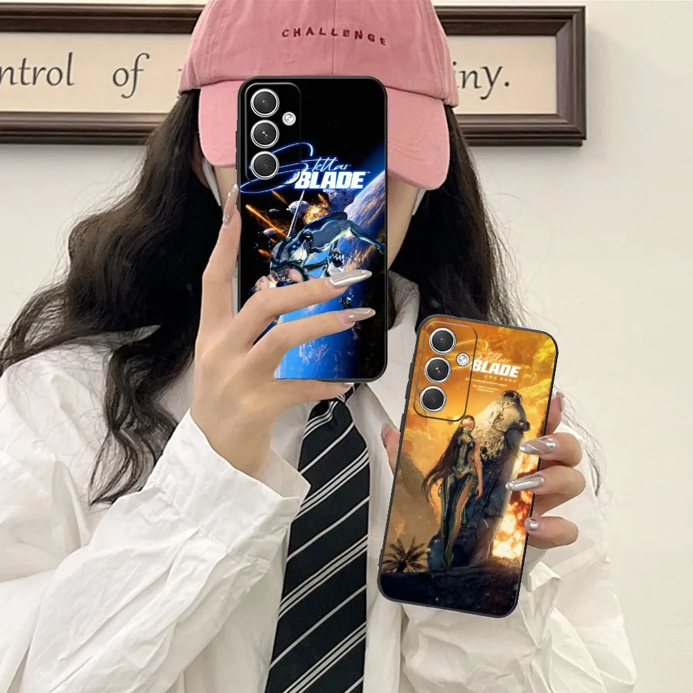 Cool Stellar Blade Mobile Cell Phone Case For Samsung Galaxy S24 S23 S22 S21 S20 S10 S9 Plus Fe Ultra Lite Black Cover Funda