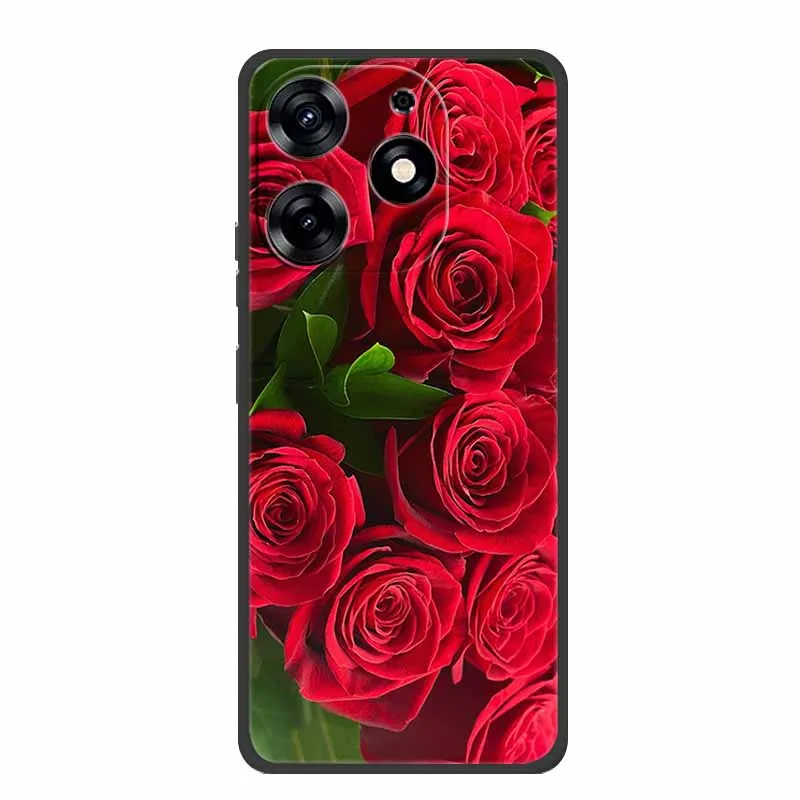 Sleek Black Silicone Soft Phone Case - Durable and Stylish Back Cover Shell