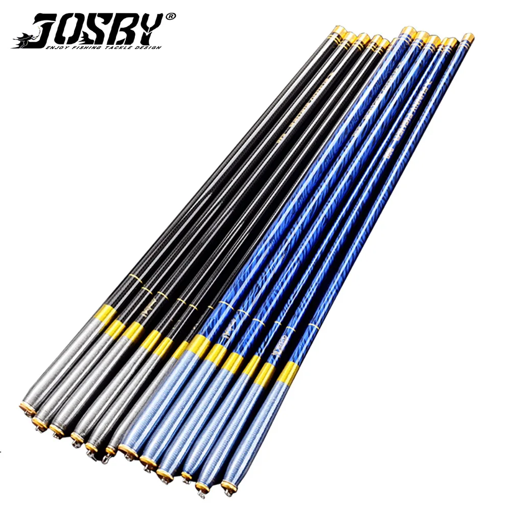 

JOSBY Новинка Ультралегкая супер жесткая ручная Удочка 2,7/3,6/4,5/5,4/6,3 м телескопические удочки из углеродного волокна рыболовные снасти
