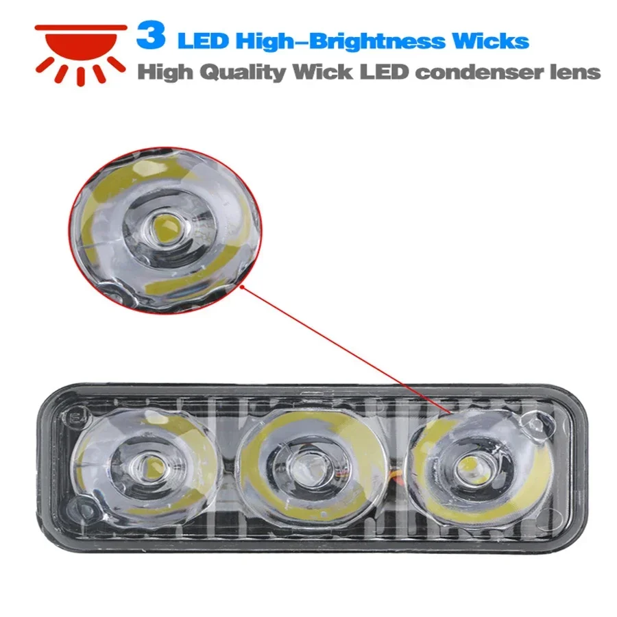 Car LED DRL Light 12V