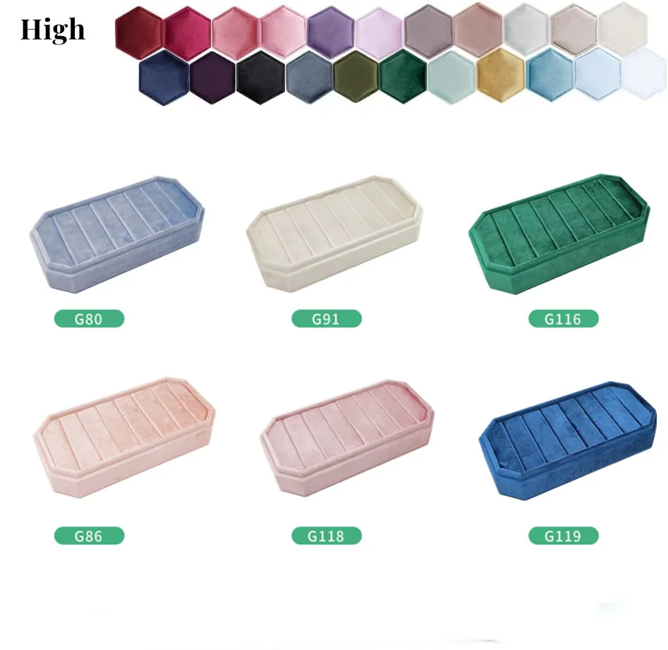 Rings Holder with Lid Jewelry Storage Container Finger Rings Stand Rings Box Velvet for Dress Tables Cabinets Women Girls Drawer 10pcs paper drawer rope box square rectangle cardboard box with sponge for bracelets rings diy gift jewelry packing supplies