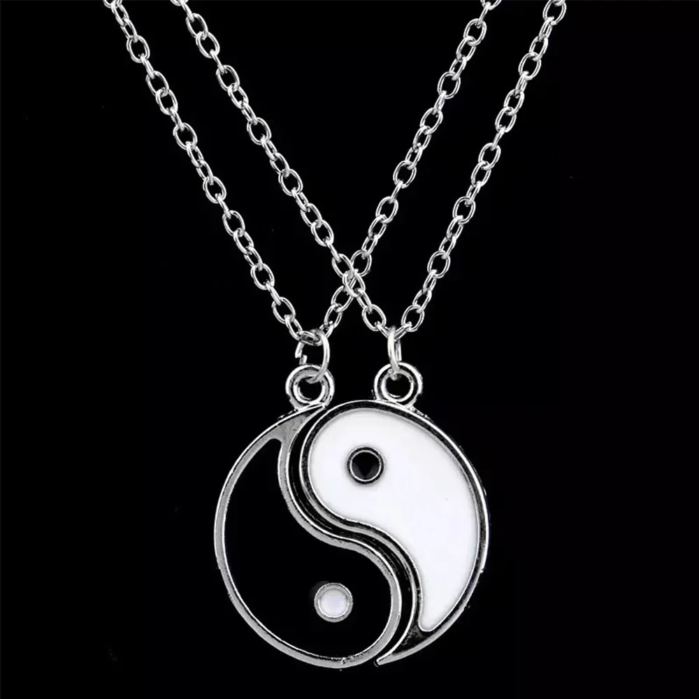 Couples Matching Necklace Yin Yang 