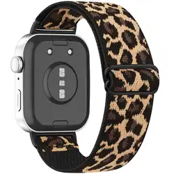 Elastic Loop Nylon Wristband Replacement Bracelet for ForHuawei Watch Fit3 (Leopard)