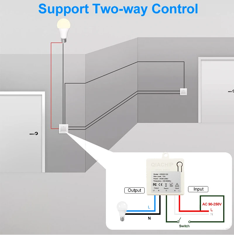 433Mhz Smart Wireless Light Switch Remote Control