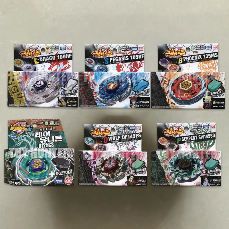 

Genuine TAKARA TOMY Beyblade Dragoon Metal Fusion Turbo Burst Unicorn Phoenix Wolf Serpent Battle Zero Stadium with Launcher Toy