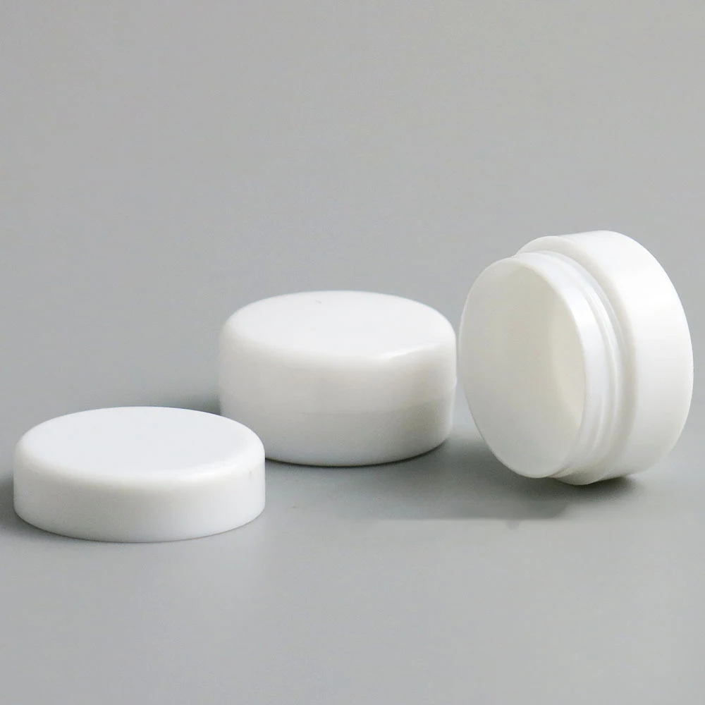 100Pcs 1g 2g 3g 5g Mini White Plastic Empty Jar Pot Travel Cosmetic Sample Makeup Face Cream Containers Nail Art Organizer Home