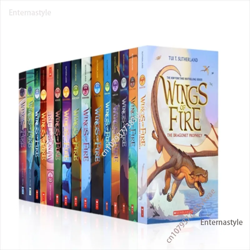 15 книг, детская книга приключений, научная фантастика, изучение на английском языке, чтение, подарочные наборы Книг В англоговорящих книгах с крыльями огня
