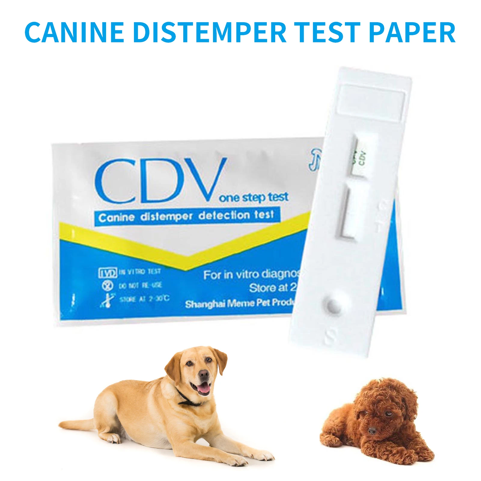 Dog Virus Detection Card Canine Distemper Test Paper For Dogs Cats