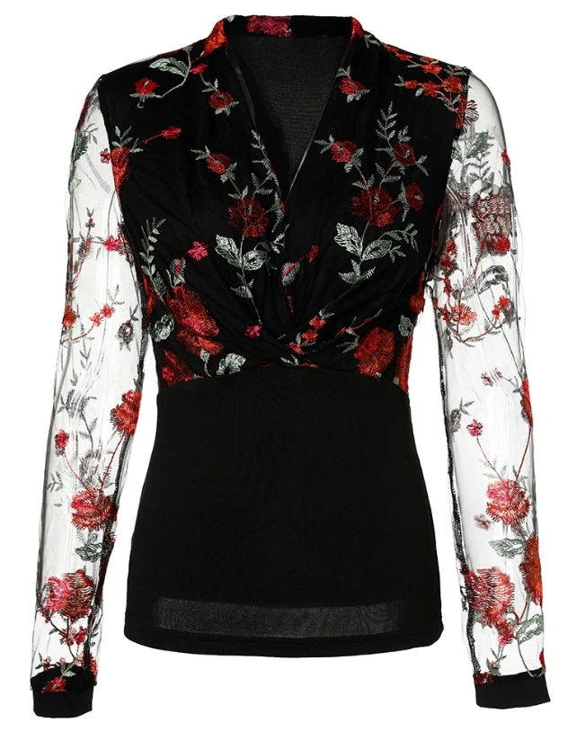 Рисунок 4 - Женская блуза с цветочной вышивкой