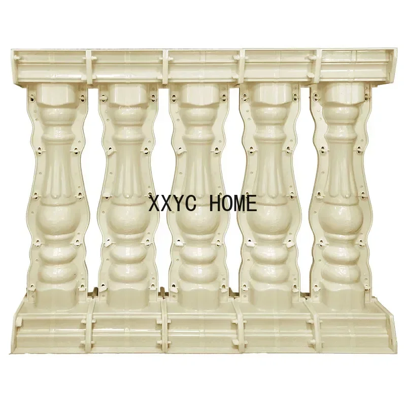 

European Roman Column Mold Villa Line Handrail Balcony Guardrail Cast-in-place Vase Column Cement Railing Mold Outdoor Mold