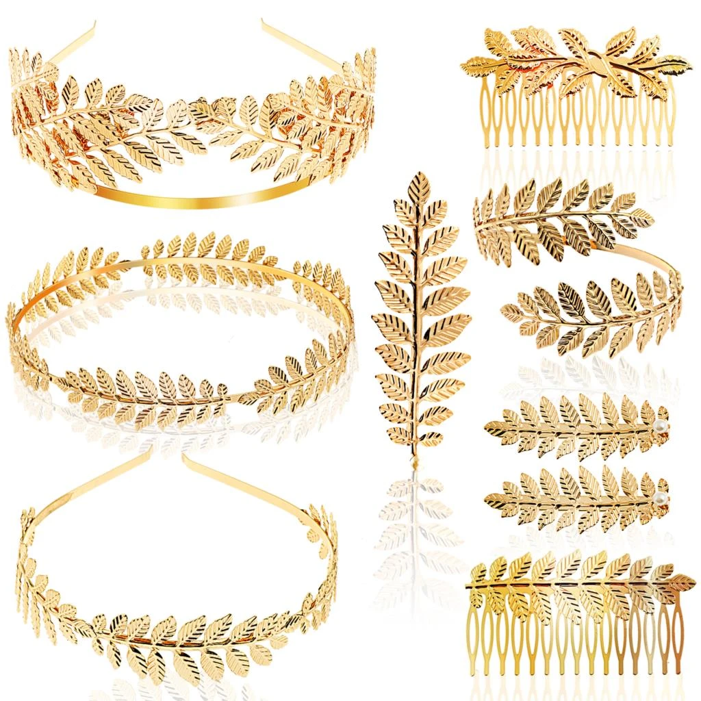 Goddess Leaf Headband Olive Leaf Wedding Party Gold Crown Bridal Tiara Hair Hoop Accessory Women Girl Jewelry Hairband Headband Hair Jewelry Aliexpress