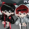20cm Plush Doll Clothes Fashion Versatile Laser Colored Cat Ear Long Sleeved Zipper Jacket Set Back School Season Boy Girl Gift 4