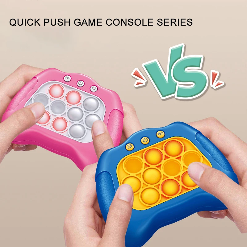 Gamepad Pop It PRO The Light-Up Pattern Popping Game Fidget Anti Stress  Toys Electric Pop Quick Push Bubbles Game Console Series Toy