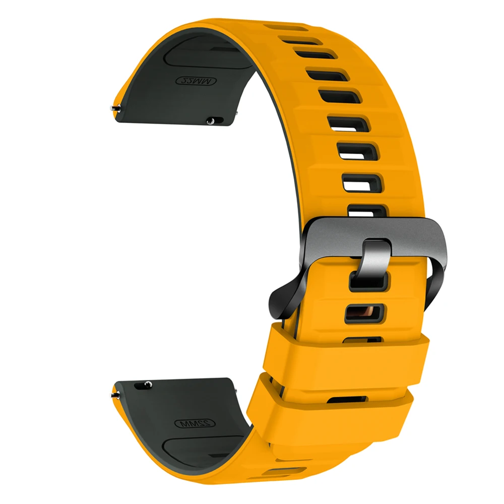 Breathable Silicone Wrist Strap for Smartwatches - Available in 20mm & 22mm Sizes