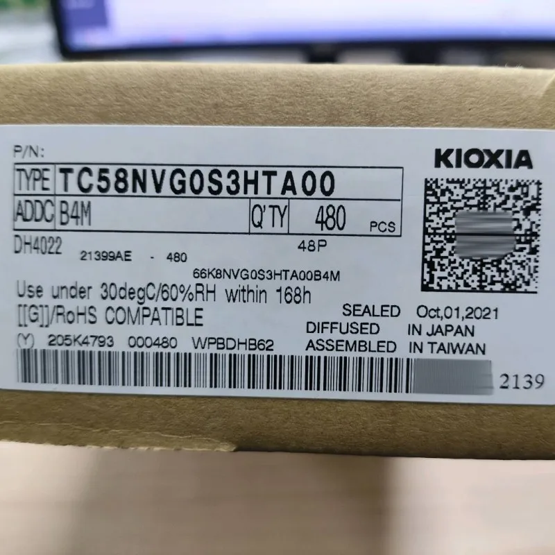 5piece) New Original TC58NVG0S3HTA00 TC58NVG0S3HTAI0 TSOP48 1GB