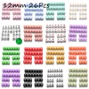 26Pcs Silicone Letter Beads 12mm Colorful Alphabet Silicone Chewing Bead for Pacifier Clip Chain Teether Accessories BPA Free 1