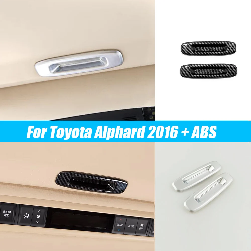 

For Toyota Alphard/Vellfire AH30 2016 2017 2018 2019 2020 2021 ABS carbon Car Skylight Switch Frame Cover Trim Car Accessories
