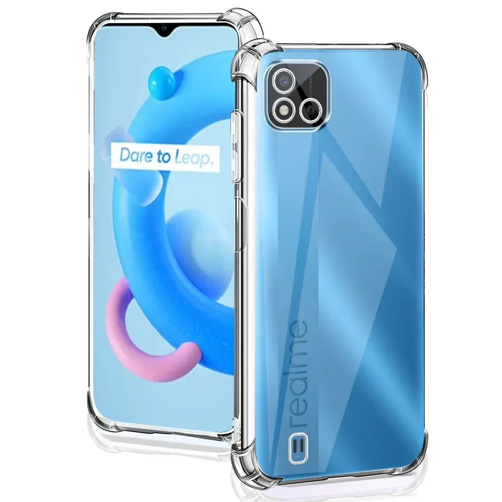 Cover per Realme C11 2021 + [3 Pack] Vetro Temperato