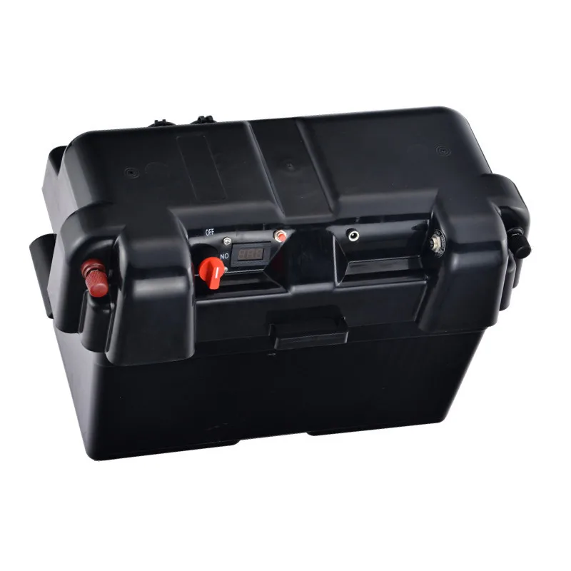 Caixa de Bateria Multifuncional 12v Lifepo4 rv Caixa de Bateria Portátil ao ar Livre Armazenamento de Energia Energia de Emergência Saída Usb - Image 5