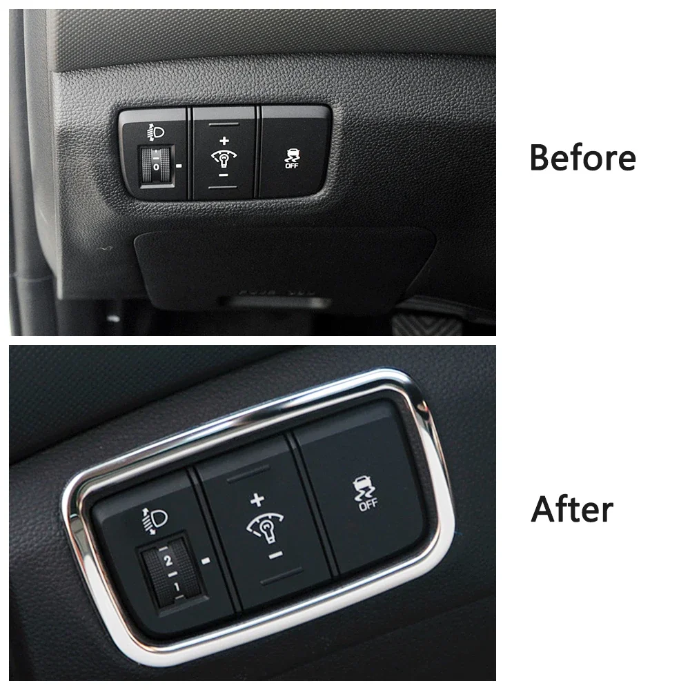 Hyundai Creta IX25 Window Pillar Lift Mirror Headlight Switch Reading Light Gear Shift Panel Water Cup Holder Trim