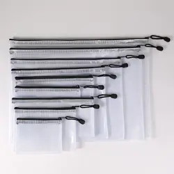 Waterproof Mesh Zipper Pouch for Document Storage and Organization (03 - A5(24X18CM)-1pc)