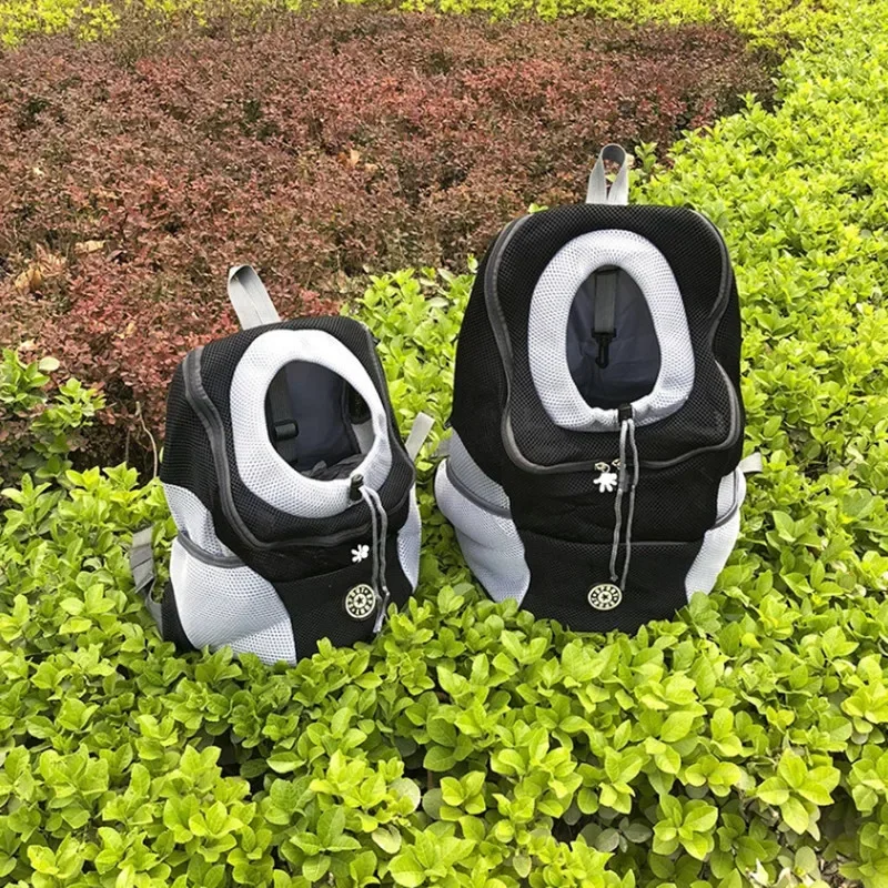 Outdoor Pet Dog Carrier Bag Pet Dog Front Bag Double Shoulder Portable Travel Backpack Mesh Backpack Head Carrying Bags for Cat