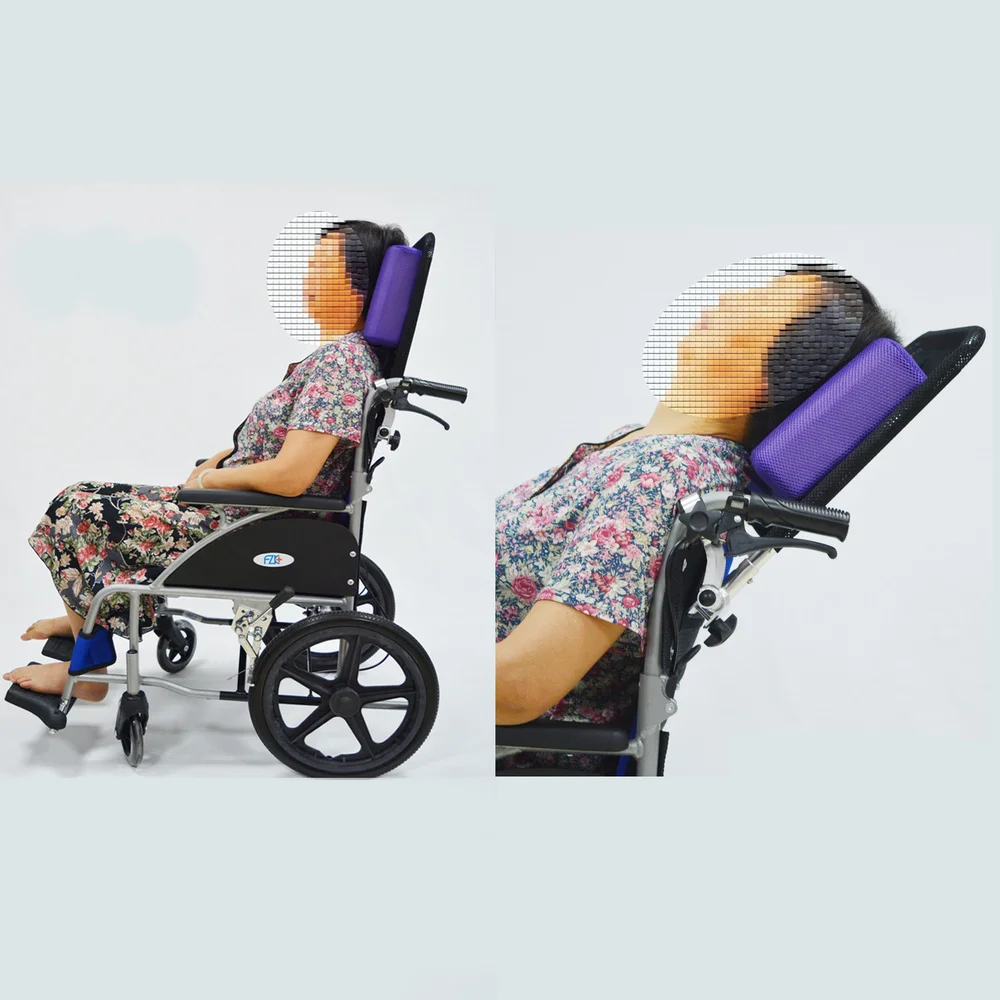 Cuscino per poggiatesta regolabile traspirante per sedia a rotelle