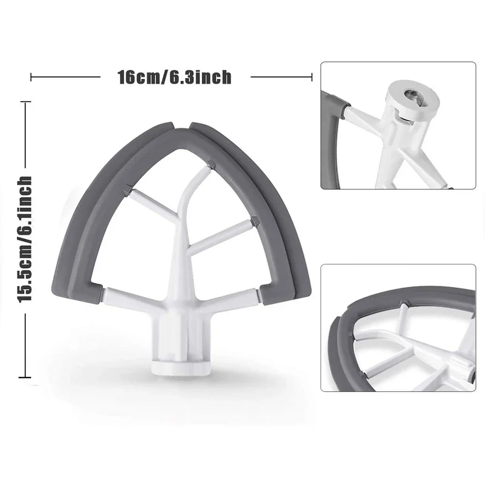 Flex Edge Beater KitchenAid Mixer 4.5-5 QT Tilt-Head Stand Mixer Attachments Silicone Paddle Accessories Blender Part