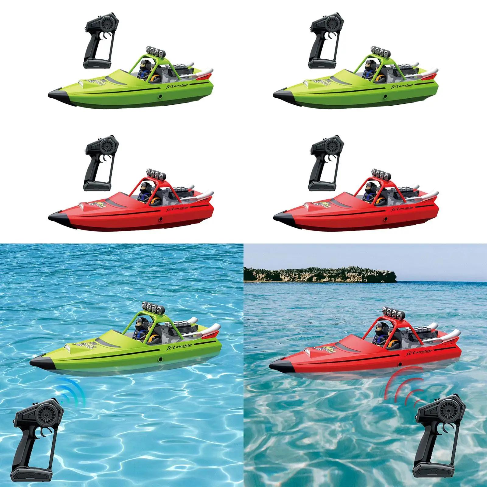 RC Boat High Speed Self Righting Racing Boat Remote Control Boat for River Water 2