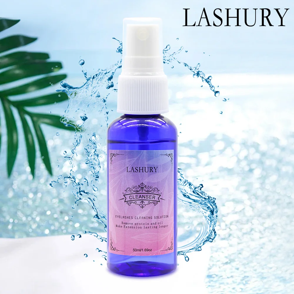 50ml Makeup Cleanser Eyelashes Extension False Eyelash Cleaning Liquid Clean Spray Grafting Cleaner Primer Grafted