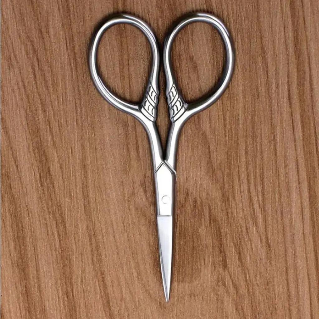 Perfeclan Stainless Steel Beard Mustache Trimming Cutting Styling Scissors Makeup Tools 5