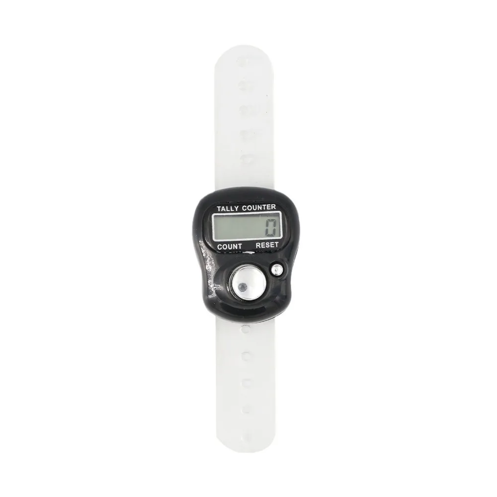 Hand Tally Counter Electronic Counter Mini Row Finger Counter and Stitch Marker LCD Electronic Digital Tally Counter for Sewing Knitting Weave Tool
