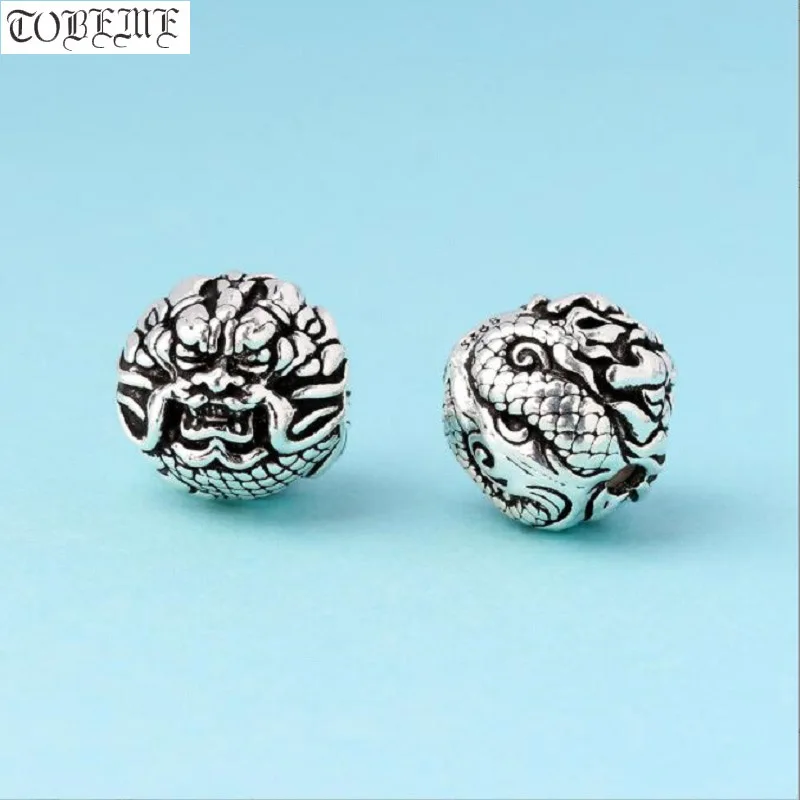 

100% 925 silver Power Dragon Beads Sterling Silver Lucky Beast Beads DIY jewelry findings Good Luck