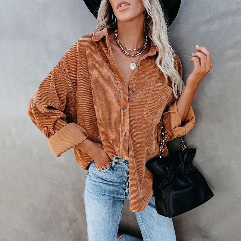 

Solid Color Casual Loose Shirts For Women 2023 Women's Long Sleeve Oversized Shirts And Blouses Fashion Elegant Youth Female Top