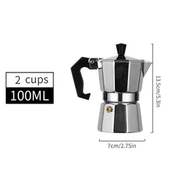 Aluminum Octagonal Moka Coffee and Tea Kettle (100ml)
