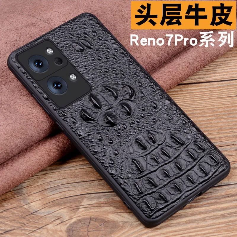 

Чехол для телефона Oppo Reno 7 Reno7 Pro + Plus из натуральной кожи