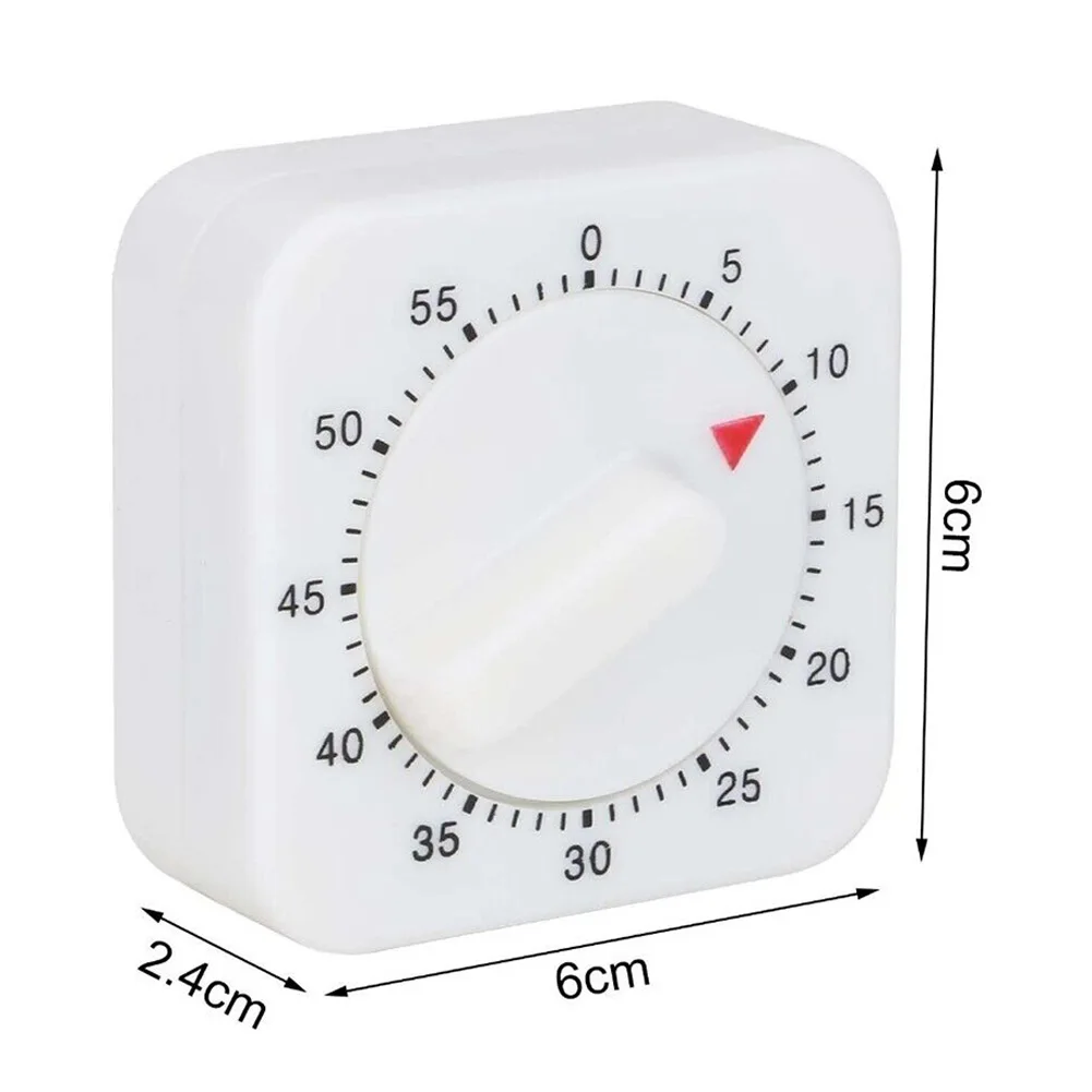 

Alarm Mechanical Timer Timer Tool Game Timer High Quality Mechanical Reminder Square 1 Hour/60 Mins 3 Seconds Ring