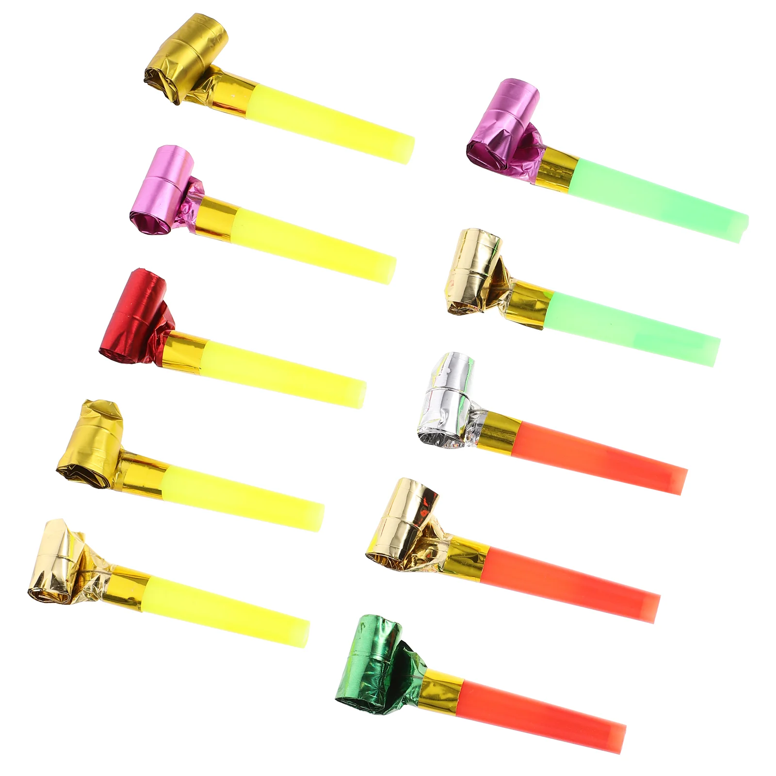 

10pcs Kids Noisemaker Toys for Birthday New Year Noise Makers Cheering Props Kids Playing Whistle Party Supplies