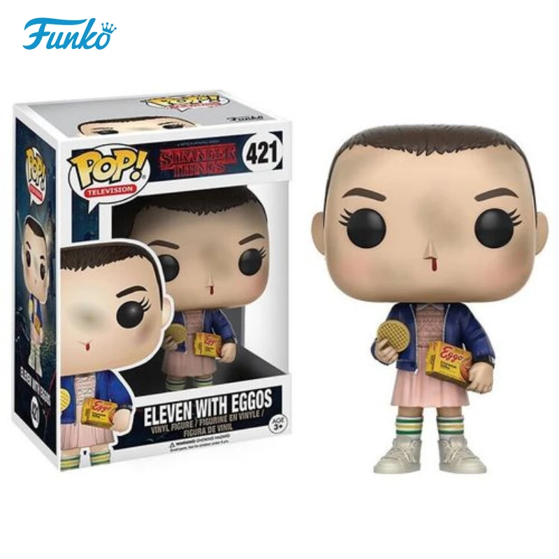 FUNKO POP Vinyl Figurine STRANGER THINGS Eleven with Eggos Collections Action Figure Table Ornaments Kids Gifts - AliExpress 