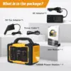 1000W Portable Power Station0 1075Wh Backup Lithium Battery 120V/1000W AC Outlet, Solar Generator for Home RV Outdoor 6