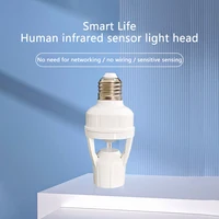 Smart E27 PIR Motion Sensor Light Switch 110V 220V Detector Base Lamp Holder Lux Time Delay Adjust Control Bulb Socket 2