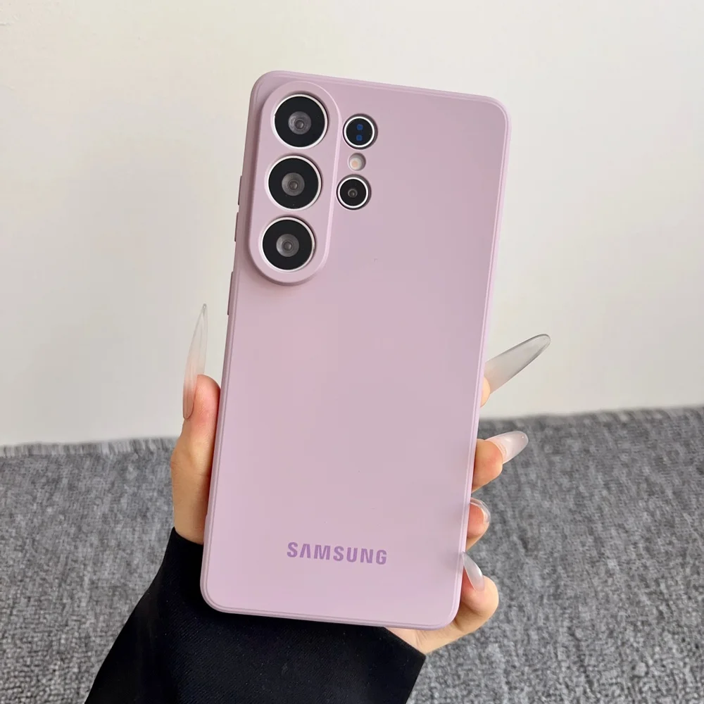 Luxuriöse Flüssigsilikon-Armbandhülle Weiche Schutzhülle für Samsung S25 S26 Ultra S24 S23 S22 Plus S21 S20 FE Note 20 Ultra A56 A36