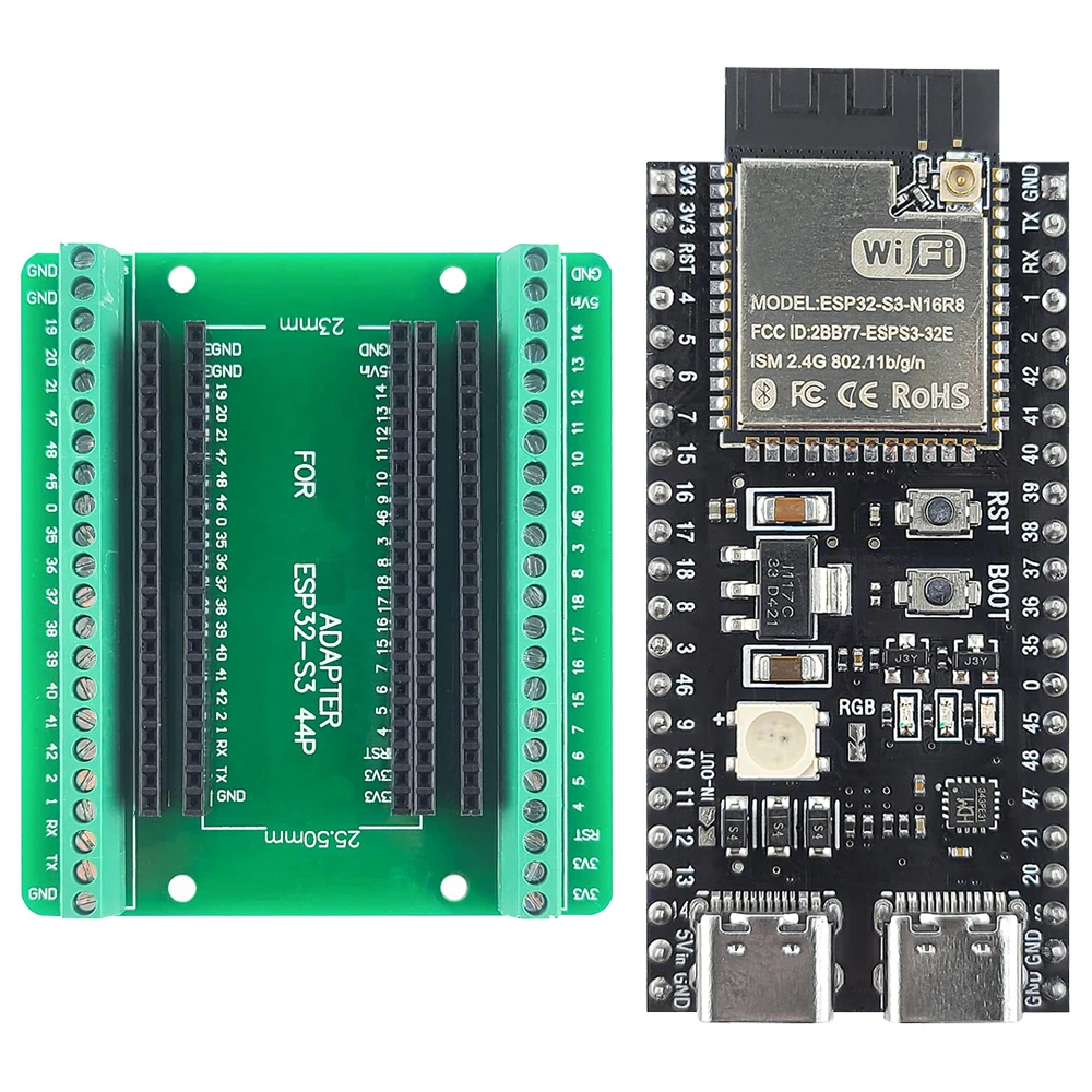 ตัวเลือกสินค้า บอร์ดพัฒนา IoT ครบวงจร ESP32-S3 โมดูล Wi-Fi & Bluetooth 2.4GHz