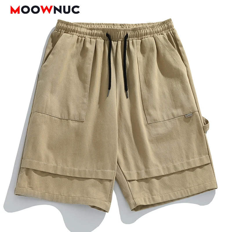 

Mens Pants Summer Casual Shorts Overalls Hombre Loose Pocket Male 2023 New Solid Street Clothes Fashion Trouser Brand MOOWNUC